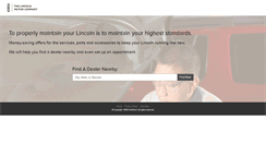 Desktop Screenshot of lincolnservicespecials.com